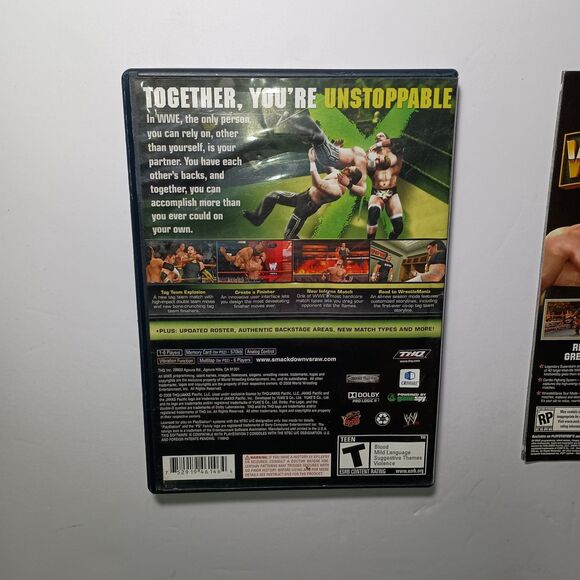 WWE SmackDown vs Raw 2009 PlayStation 2 PS2 CIB Complete Black Label Video Game - Picture 4 of 15